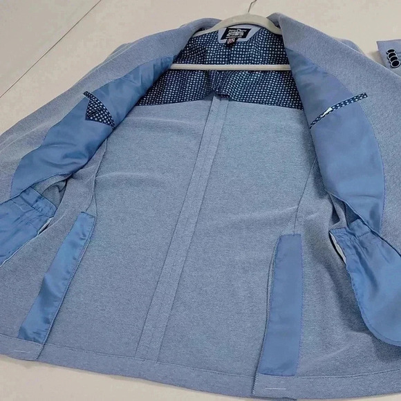 NWT The Savile Row Company men HOLKHAM Jacket BLUE blazer - Picture 12 of 13